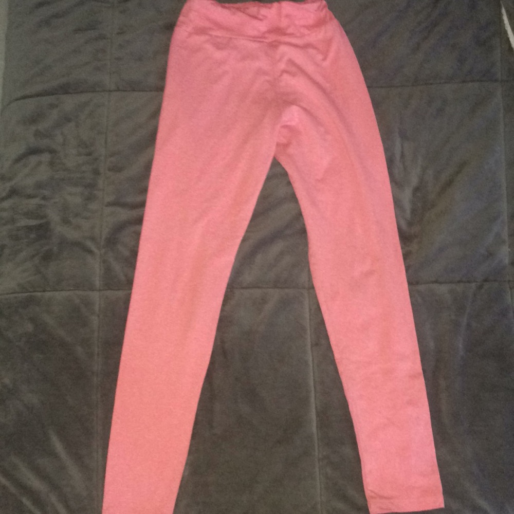 Solid pink leggings